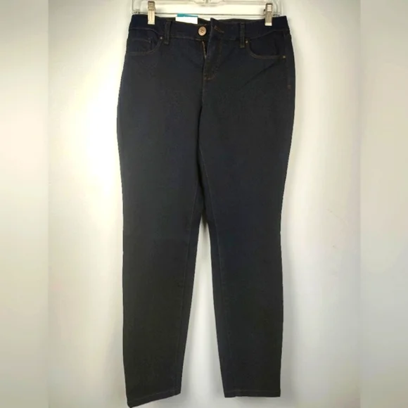 Style & Co Women's Dark Wash Curvy Skinny Leg Jeans Size 6 P