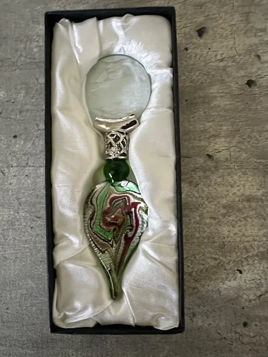 Vintage Blown Glass Lupe Magnifier