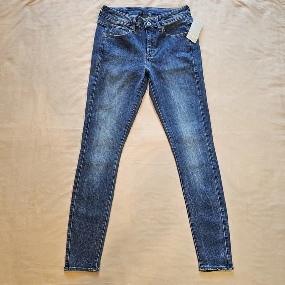 G-STAR RAW JEANS‎ 3301 Size 29 x 30 D-Mid Super Skinny Deconstructed NWT WOMEN'S