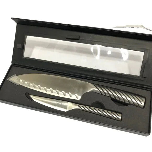 Technique‎ Japanese Stainless Steel 2 PC Katsu Knife Set Chef Paring Boxed QVC
