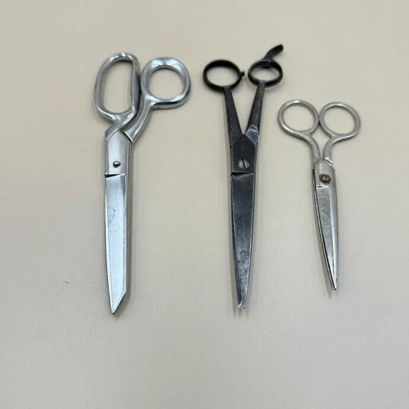 Lot of 3 Vintage Scissors Shears Made In USA MCM Kitchen Utensils Retro