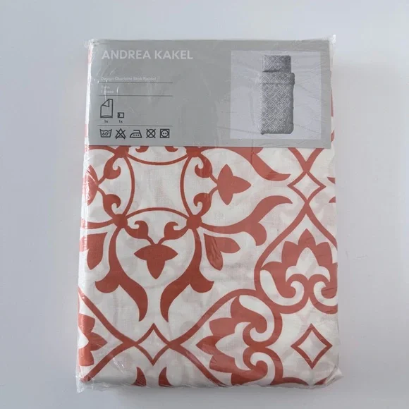 NWT IKEA Andrea Kakel Twin Bedding Set Quilt Cover and Pillowcase
