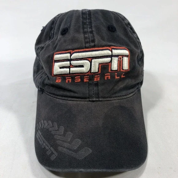 ESPN BASEBALL HAT CAP YOUTH ONE SIZE FITS MOST STRAP BACK EMBROIDERED ADJUSTABLE