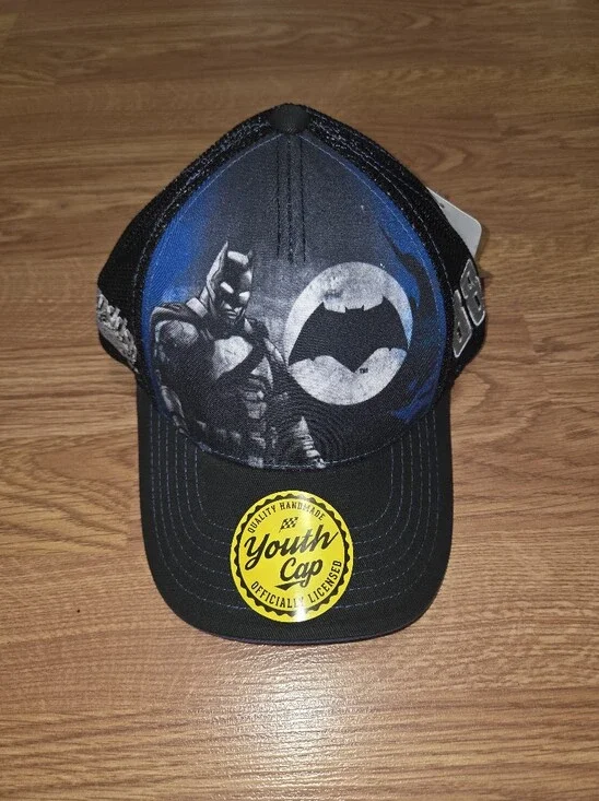 Dale Jr. #88 Batman Hat Youth NASCAR NWT Hendrick Motorsports Mesh Ajdustable