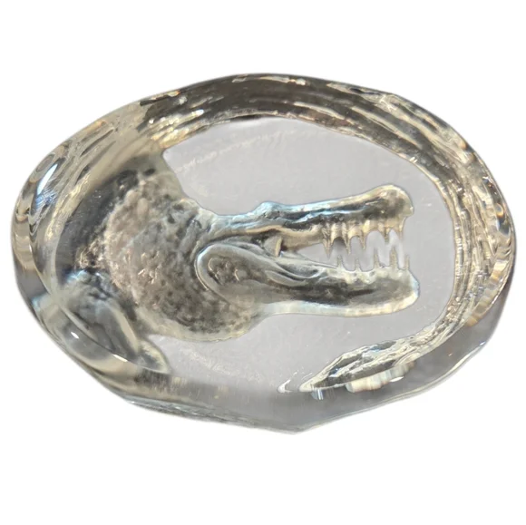 The Royal Crown Collection - Small Crystal Reptile Crocodile or Alligator Decor