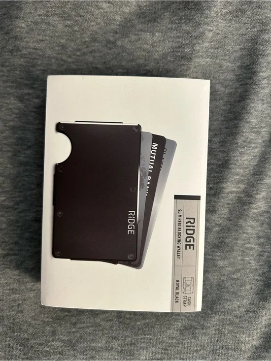 Ridge Slim RFID Blocking Card Holder Wallet & Money Clip