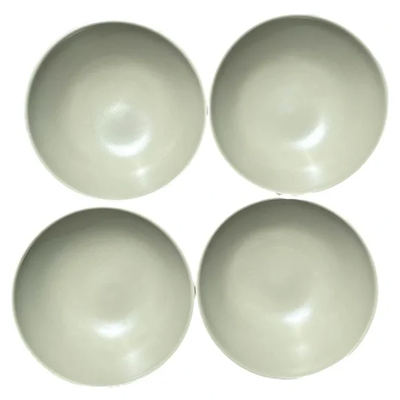 IKEA ☆ FÄRGKLAR Matte Sage Green Soup / Cereal Bowls #10866 ☆ Set of 4