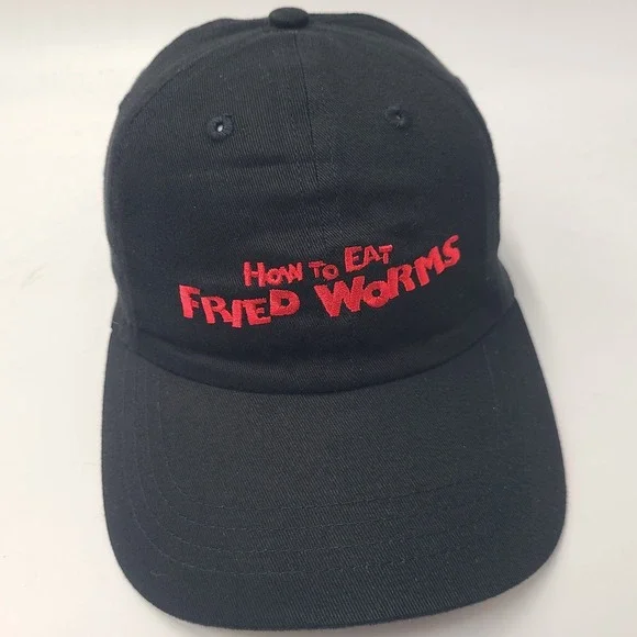 Vintage Youth How To Eat Fried Worms Movie Promo‎ Hat Cap Adjustable 2006 Comedy