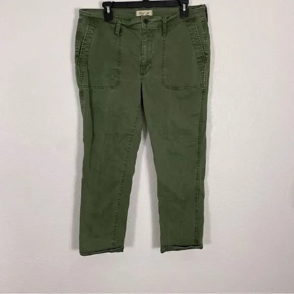 Madewell Army Green Skinny Leg Pants‎