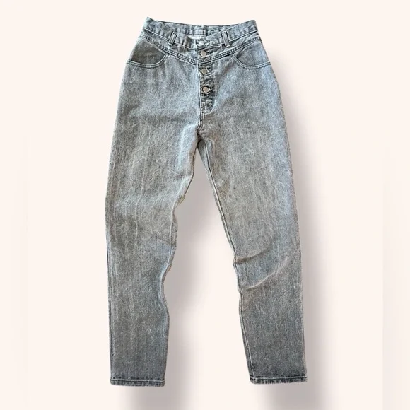 Vintage Whipp Denim, Button Fly Jean, Gray Wash