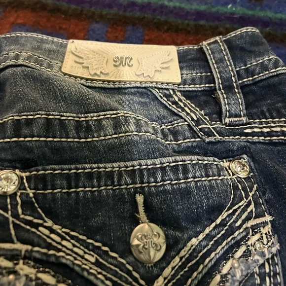 Women’s Miss Me Los Angeles Mid Rise Straight Leg Jeans size 29 length 32