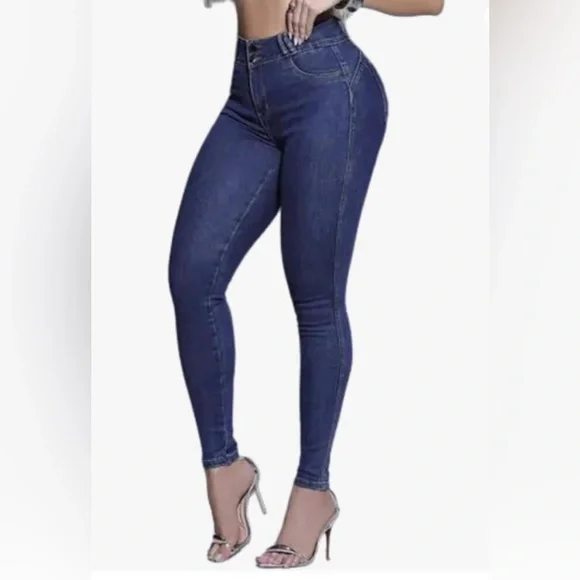 BLACK PITBULL Brazilian High Waisted Skinny Sculpturing & Butt Lift Jeans