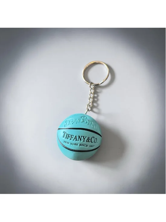 Tiffany & Co. Basketball Keychain Tiffany Blue Black