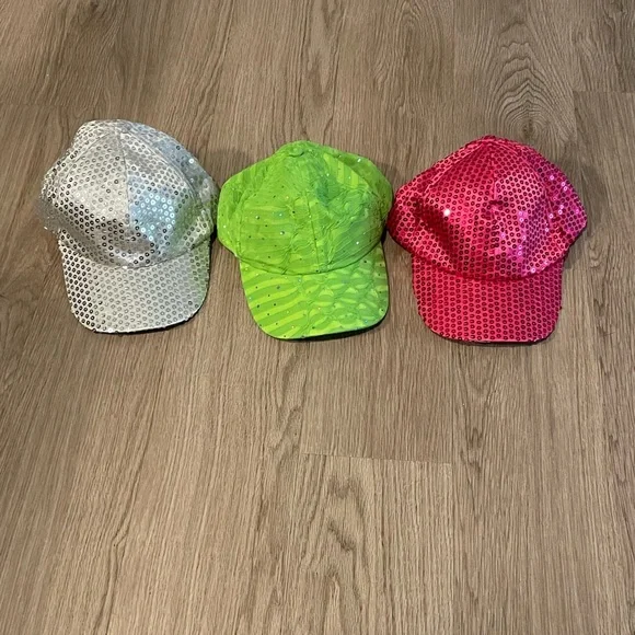 Lot Of 3 Sequins Hats