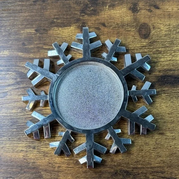Silver Snowflake Coaster