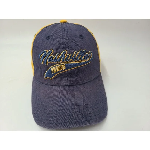 Youth Nashville Predators Strapback Adjustable‎ Hat Cap Boy Girl NHL Blue Yellow