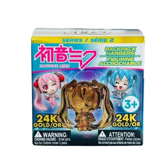 Hatsune Miku Series 2 Snow Miku GOLD PLATED HATSUNE 24K Chase Backpack‎ Hangers