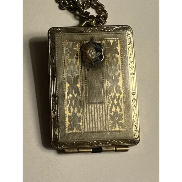 Antique Jr‎ Order United American Mechanics 10k Gold Filled Member Card Locket