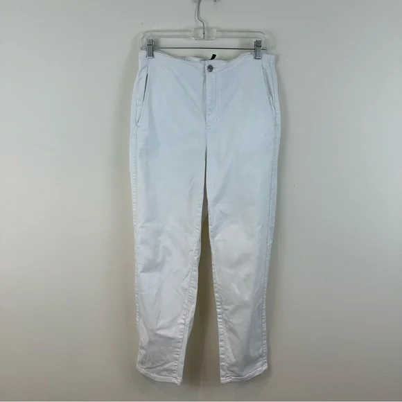 Eileen Fisher White Skinny Leg Denim Jeans Size Small Women's