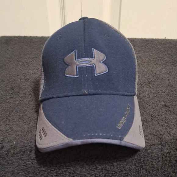 Under Armour Youth Blue Gray Baseball Cap Hat - 7⅛