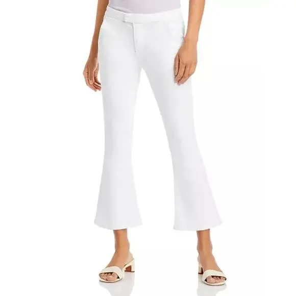 Frame Le Serge Cropped Flared Jeans in Blanc White Size 26