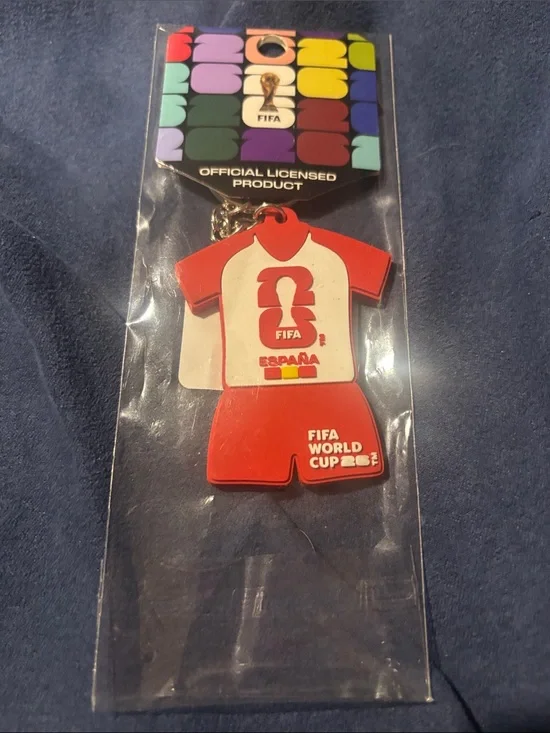 Red Jersey Keychain with FIFA Tag