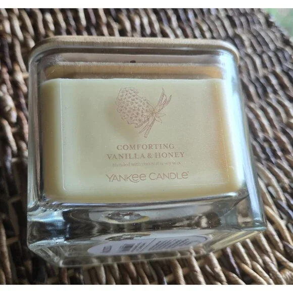 Yankee Candle Well Living Square Jar Wood Lid You Choose the Scent You Want