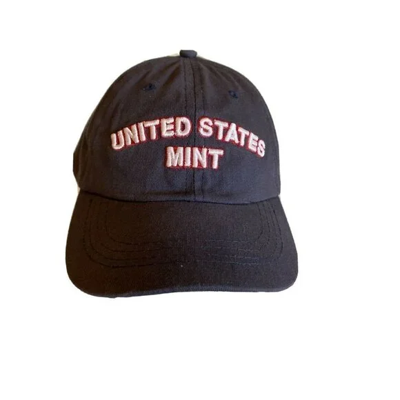 United States Mint Navy Blue Embroidered Baseball Cap Hat J Hats Adjustable