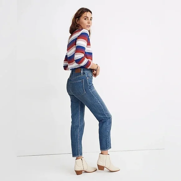 Madewell The Momjean in Downey Wash size 28