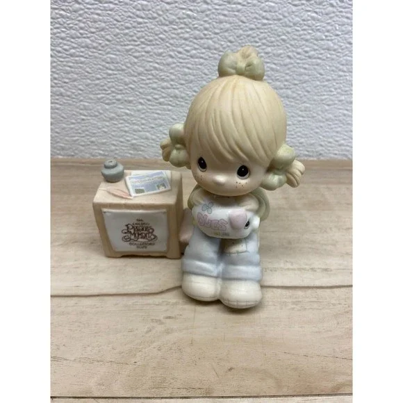Vtg 1983 Enesco Precious Moments Join On The Blessings Porcelain Figurine