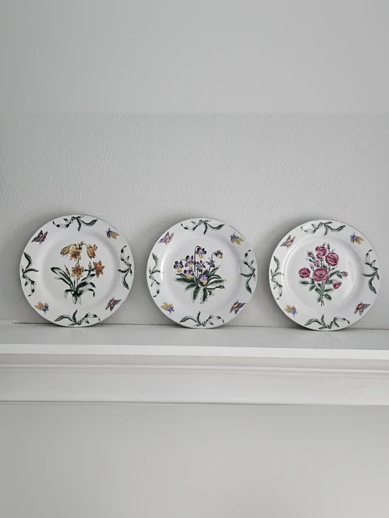 Vintage Oriental Accents Decorative Plates- Set Of 3