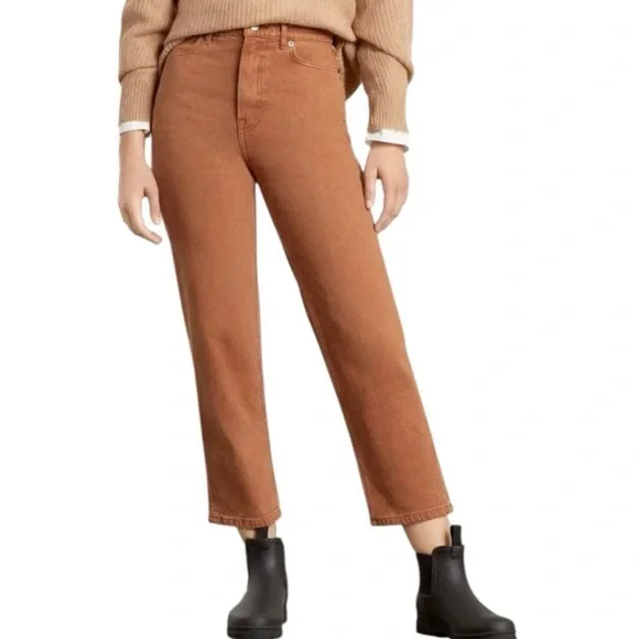 Everlane The Way High Curvy Jean Rich Earth Organic Cotton