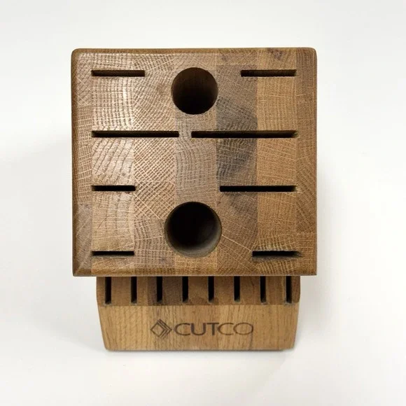 Cutco Wooden Knife Storage Block 18 Slot Made In USA