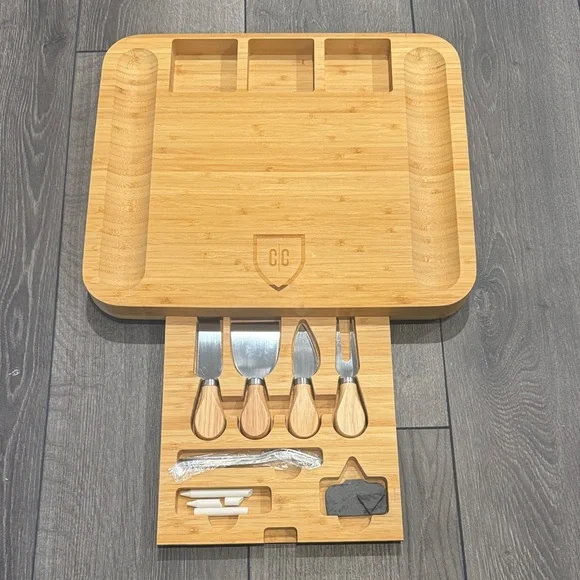 Carnivore Club Bamboo Charcuterie Board Set