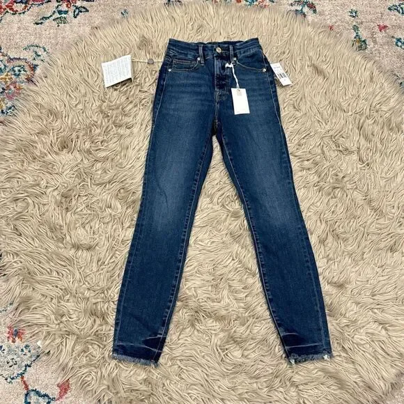 NWT Good American Good Waist Crop jeans size 00/24