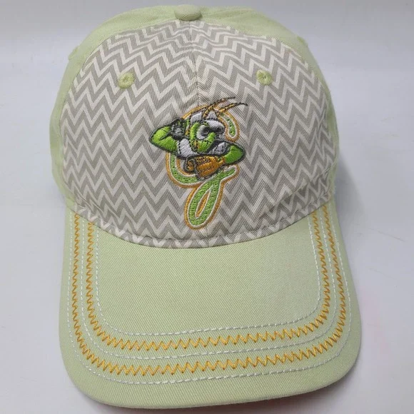 Youth Greensboro‎ Grasshoppers Hat Strapback OC Sports Green MiLB Baseball Girls