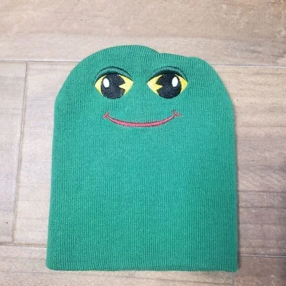 Western chief kids Green frog beanie hat