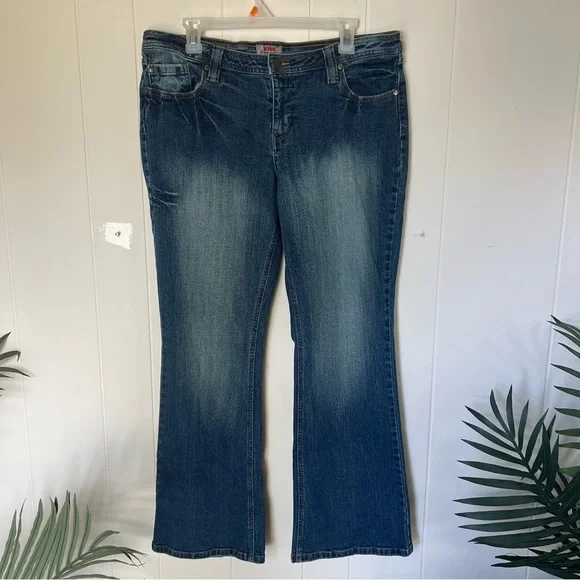 YMI Women's Blue Flare Jeans