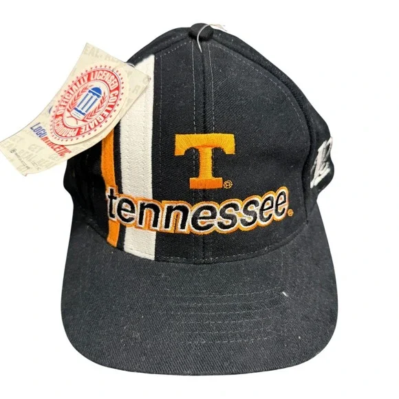 Vintage Logo Athletic Tennessee Volunteers Boys Hat Black NCAA Vols Strapback