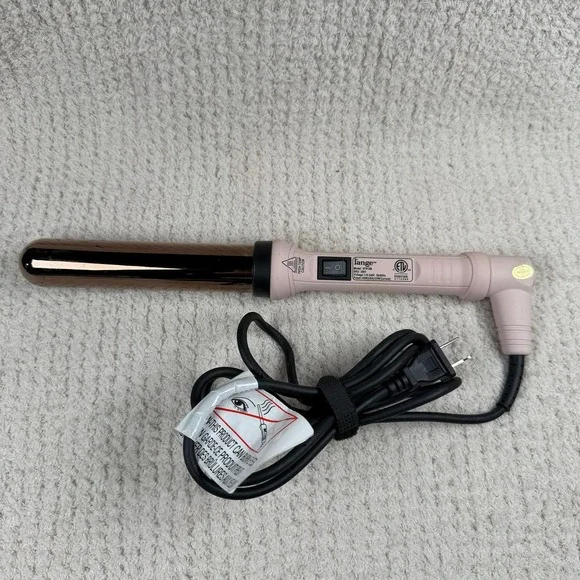 L'ange Ondulé Curling Wand Rose Gold Titanium Blush Pink HT015B SKU 2001
