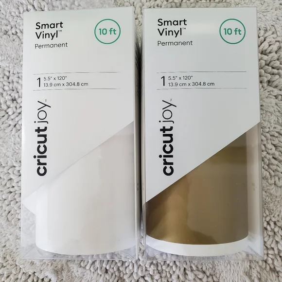 NWT CRICUT JOY 2 ct. Smart Vinyl 10ft ea Glossy Permanent 5.5
