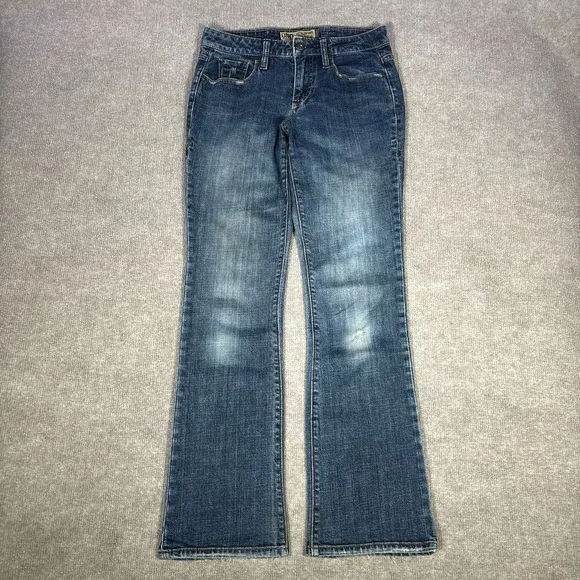Vintage Old Navy Jeans Womens 4 Blue Denim Curvy Bootcut Just Below Waist Y2K