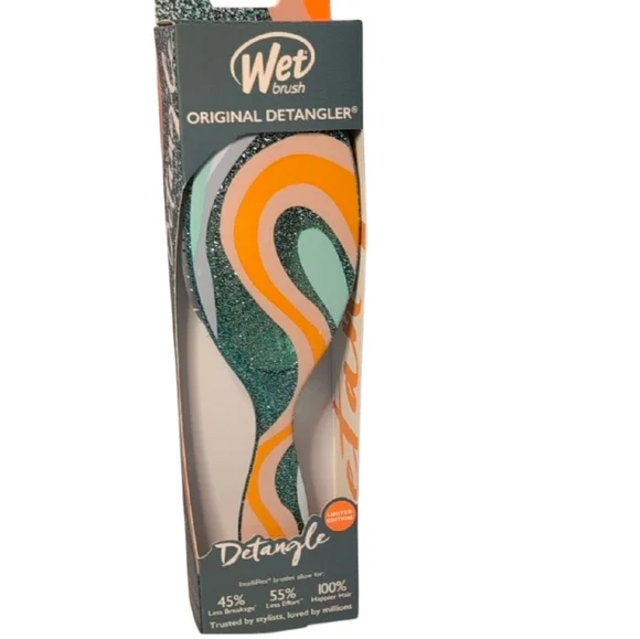 Wet Brush Original Detangler - Glitter Vortex Teal
