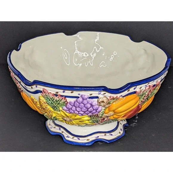 Bella Casa by Ganz Thanksgiving Harvest Seasonal Serving Bowl Centerpiece 3D