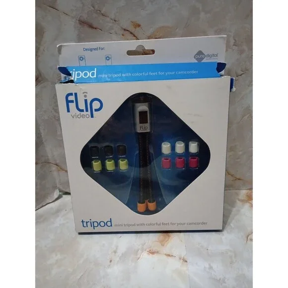 Flip Video Model ATR1B Tripod New Open Box