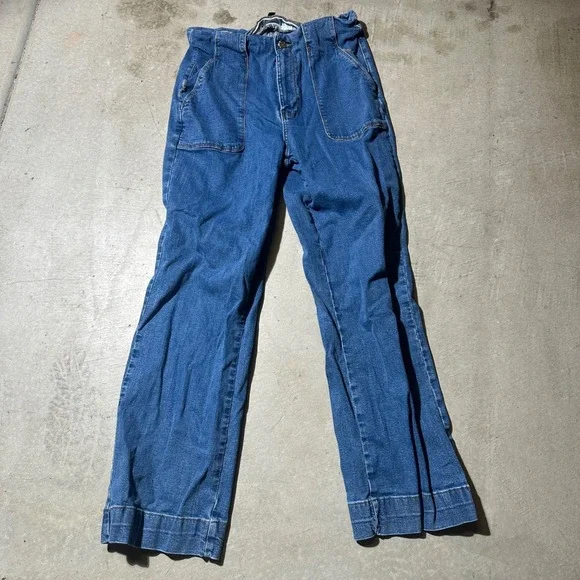 Autres Filles Jeans Womens 14 Blue High Rise Bootcut‎ Y2K Wide Leg Baggy Pants