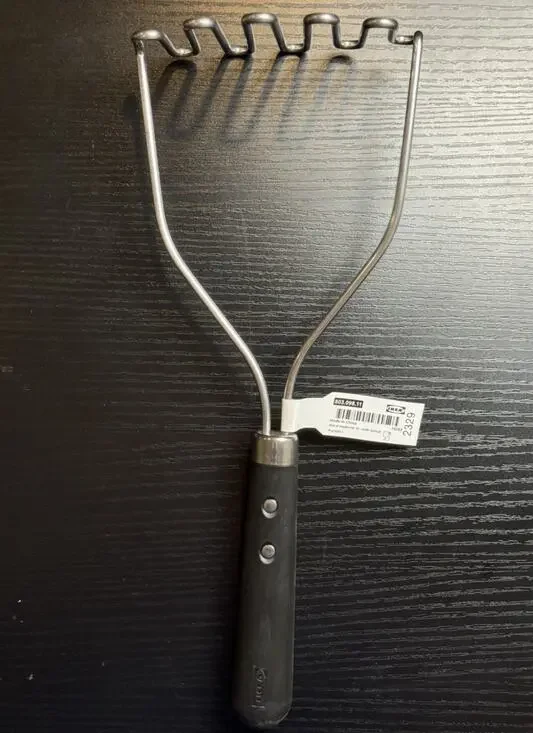 IKEA VARDAGEN Potato Masher Stainless Steel – NEW