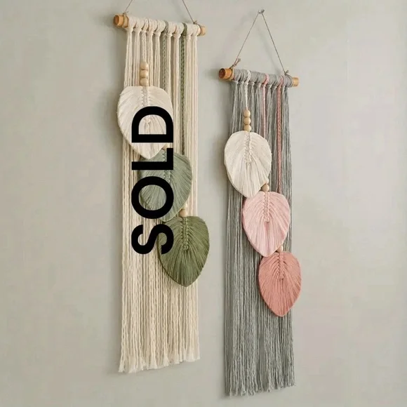 1pc Hand-woven Leaf Tapestry Boho Home Wall Decoration