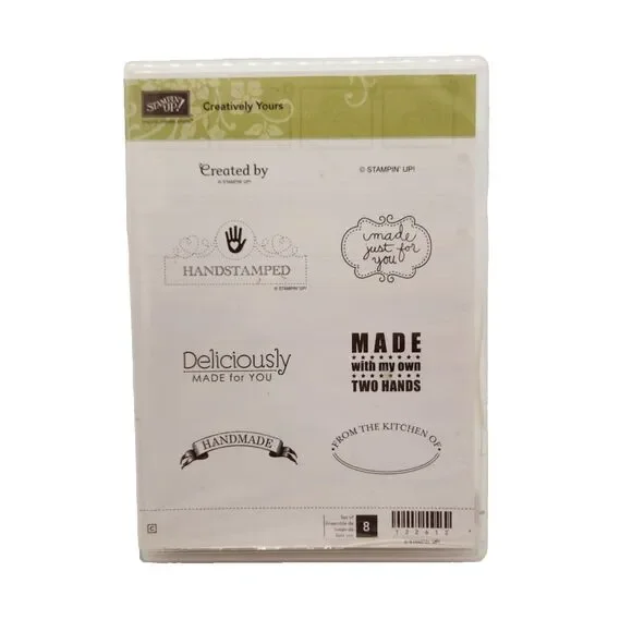 Stampin Up  Creatively Yours Cling Stamp Set Unmounted Handmade From the Kitchen
