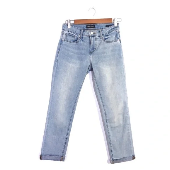 Banana Republic Denim Cuffed Girlfriend Jeans 25